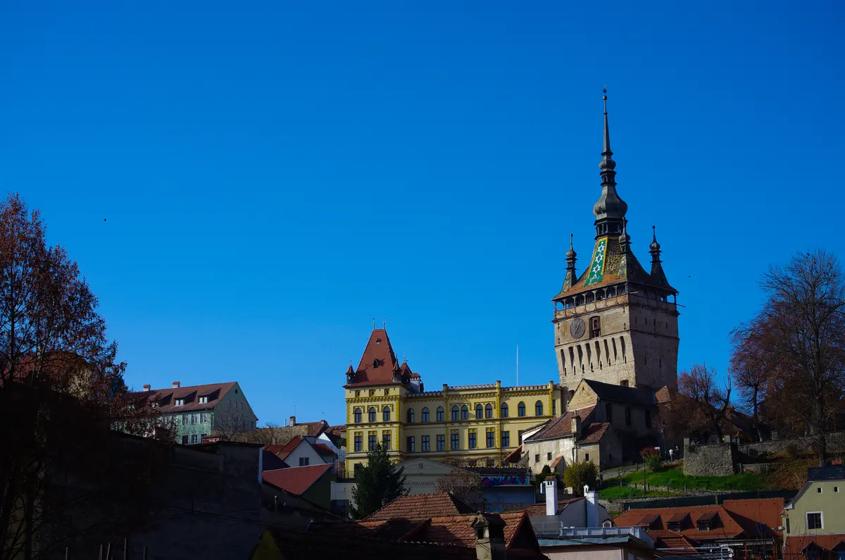 La Torre dell'Orologio e la cittadella medievale di Sighișoara
